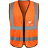 Class-2 Reflective Safety Vest With 4 Pockets | Safety orange